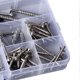 thumbnail image 3 of Guitar Repair Screw Kit Electric Acoustic Guitar Mounting Screws Strap Buckles Kit Luthier Tool with Tweezers Silver, 3 of 4