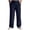 Navy, variant on Mens Striped Sweatpants Baggy Wide Leg Casual Pants Loose fit with Elastic Waist and Pockets White
