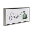 thumbnail image 4 of Stupell Industries Blessed with Pumpkin Typography Painting Gray Floater Framed Canvas Art Prints Wall Art, 31 x 14, 4 of 10