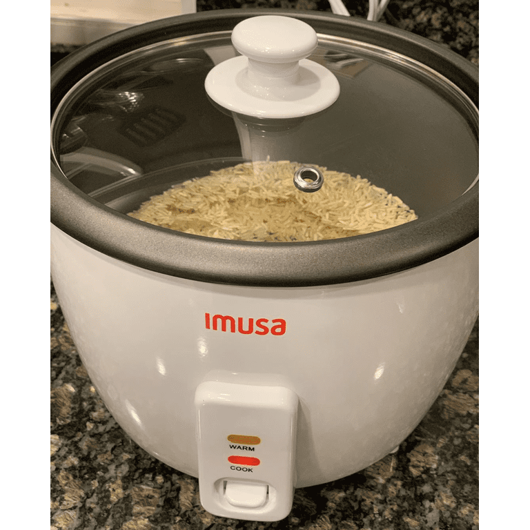 IMUSA - 3-Cup Rice Cooker - White
