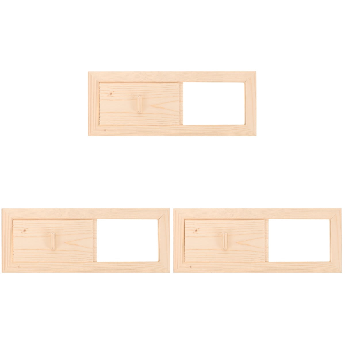 Worgeous 3pcs Sauna Room Cedar Air Vent Grille Wooden Summer Sauna Ventilation Panel