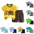 thumbnail image 4 of Toddler Boys Clothes T-shirts and Shorts Set Baby Summer Outfit 2 Pieces Shirts Short Set Lightweight, 4 of 4