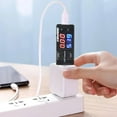 thumbnail image 5 of Wmool Dual USB Current Voltage Charging Tester Battery Voltmeter Ammeter Charger Blue Mobile Power Charging Doctor Red K4L9, 5 of 9
