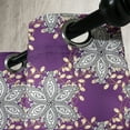 thumbnail image 3 of Ambesonne Moroccan Grommet Curtain, Vintage Floral Petals, 50" x 96", Earth Yellow Purple, 3 of 6