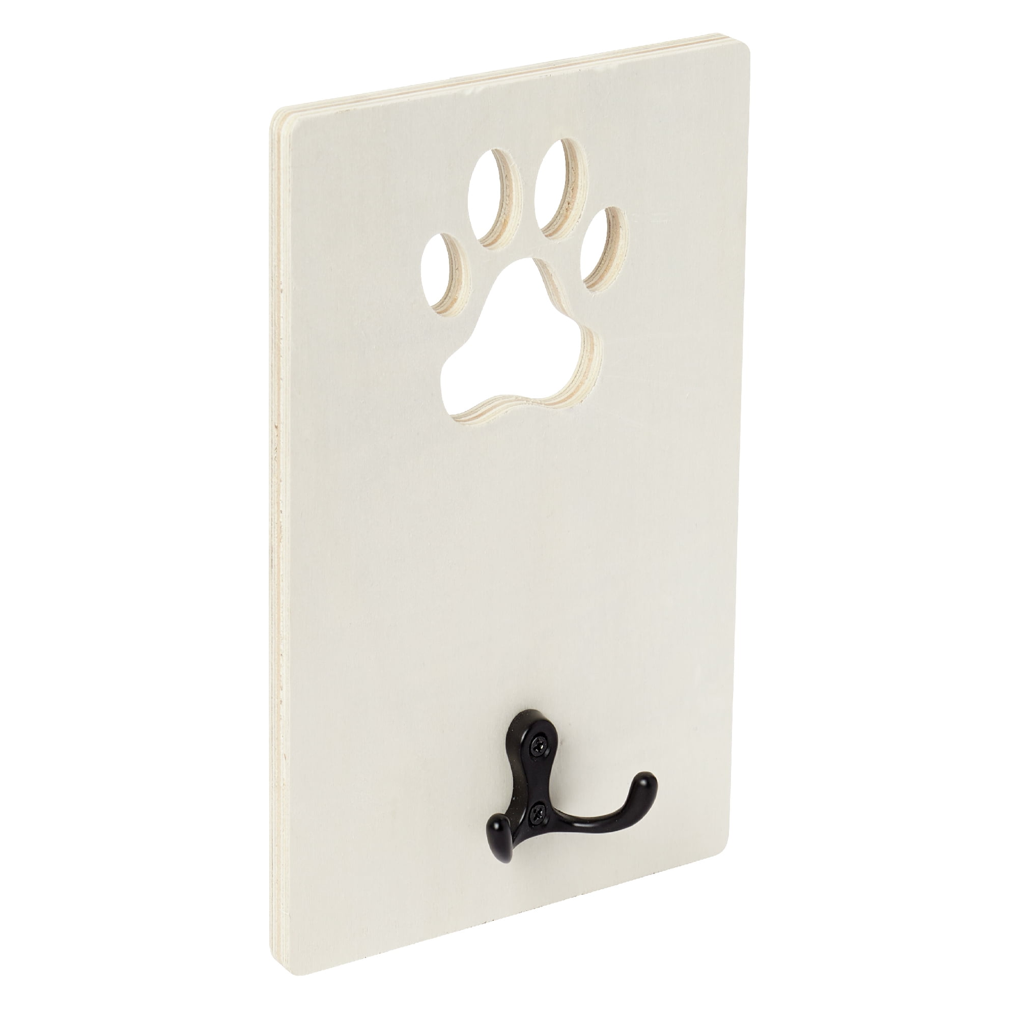 (3 pack) Plaid Wood Surfaces Pet Leash Holder