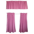 thumbnail image 5 of 1/8th Inch Small Gingham Checkered Cotton 3 Piece Window Valance Curtain Set (17 Colors), 5 of 17