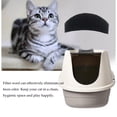 thumbnail image 2 of Delapan 10 Pack Charcoal Cat Litter Box Filter Compatible with Basics Hooded Covered Cat Litter Box Carbon Odor Filters, 2 of 7
