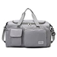 thumbnail image 1 of LHSHID Large Foldable Travel Duffel Bag, Sports Tote Gym Bag with Wet Pocket, Carry on Hospital Bags, Shoulder Weekender Overnight Bag for Women and Men, 1 of 6