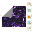 thumbnail image 3 of Naloa Galaxy Lightning Dish Drying Mat for Kitchen Counter, Heat Resistant Drainer Mats, Absorbent Draining Mat,Dish Rack Pad,16"x18", 3 of 8