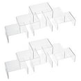thumbnail image 1 of IHOMECOOKER 12 Pack Clear Acrylic Display Stand Crafts Stand Cupcake Risers 4" x 3''x 2'', 1 of 5