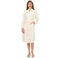 thumbnail image 4 of TowelSelections Women's Robe Turkish Cotton Soft Terry Kimono Bathrobe X-Small/Small Ivory, 4 of 6