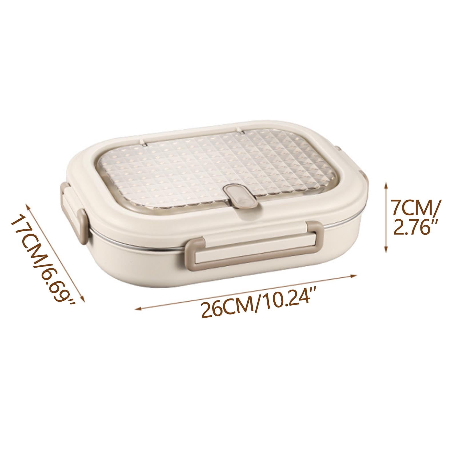 HOZVOMI 304 Stainless Steel Square Lunch Box, Insulated Sealed Bento Box with 3/4/5 Compartments & Large Capacity