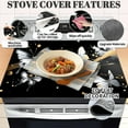 thumbnail image 6 of Butterfly Stove Top Cover for Electric Stove (28"x20") - Ceramic Glass Cooktop Protector, Heat Resistant Range Cover, Multipurpose Dish Drying Mat for Kitchen, 6 of 9