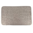 thumbnail image 4 of Memory Foam Bath Mat Taupe Pebble Design 32x20, 4 of 10