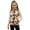 Brown Cow Print, variant on Black Leopard Print Zippered Vest Comfortable Winter Lightweight Sleeveless Jacket with Pocket Versatile Sleevless Fall Winter Warm Outerwear With Pockets for Girls 3T