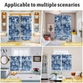 thumbnail image 5 of Navy Blue Coastal Kitchen Curtains Window Panels, Summer Beach Nautical Starfish Coral Vintage Insulated Window Treatment Curtain, Grommet Curtains for Bedroom/Living Room/Bathroom, 2 Piece 42"Wx63"L, 5 of 8