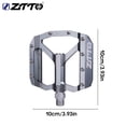 thumbnail image 4 of ZTTO 1 par de bicicletas Pedal plano L7U Rodamiento antideslizante Pedales de color sólido Ciclismo Ciclo de montaña Parte Accesorios Suministros Suministros Plata Scienceny OD002841-03B, 4 of 7