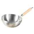 thumbnail image 3 of Sartén Wok antiadherente, sartén Universal con mango de madera, sartén Wok de fondo plano para estufas de Gas, estufa de ebullición, cocina eléctrica Sin tapa, 3 of 8