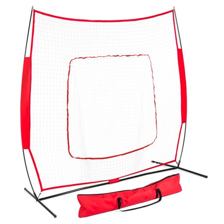 Best Choice Products 7x7ft Baseball Teeball Practice Hitting Net