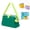 Dark green, variant on Waterproof Silicone Bag for Beach Pool Travel, Leakproof & Durable Lightweight Travel Pouch, Easy to Clean, Summer Handheld Storage Bag Washable for Beach Hiking Camping,Mint green