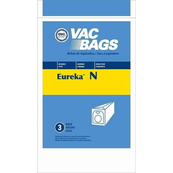 Eureka Vacuum Bags Style N by DVC 3 Pack