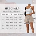 thumbnail image 3 of SWQZVT Women's Linen Shorts High Waisted Drawstring Elastic Waist Lounge Shorts with Pockets Summer Casual Beach Vacation Shorts, 3 of 6