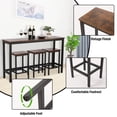 thumbnail image 4 of enyopro Kitchen Table Set for 3, Wooden Dining Table Set, Modern Pub Table Set with Metal Frame Dining Room Table and Stools Set for Bar/Breakfast Nook/Living Room, JA1881, 4 of 8