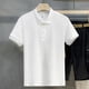 thumbnail image 2 of Gibobby Playera Polo Polos de golf de manga larga para hombre de un cuarto, estilo casual ajustado cuello en V, diseño básico(Blanco,G), 2 of 5