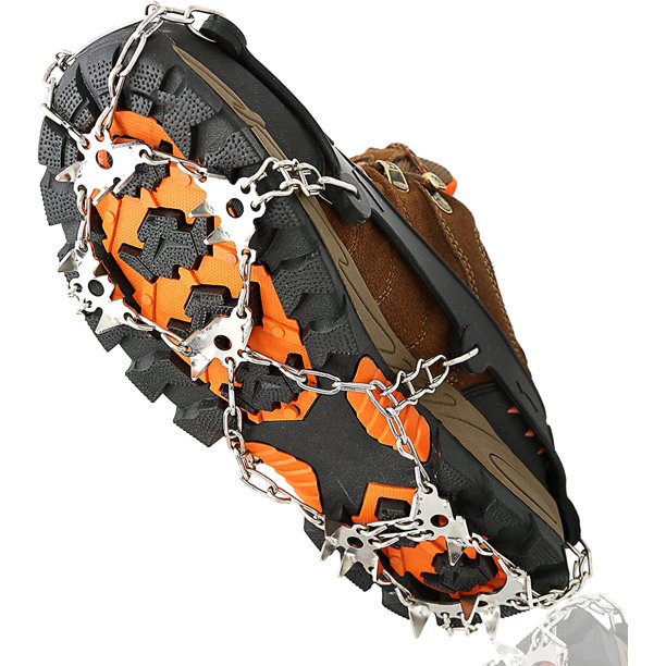 for Ice Snow Spike Cleats for Hiking Boots Walk Traction Microspikes