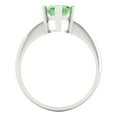 thumbnail image 4 of Solitaire Engagement Ring for Women - 2.5ct Simulated Green Diamond in 18K White Gold Promise Ring, 4 of 6