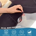 thumbnail image 7 of FREEAMG 36 Inch Length Kitchen Curtains Cute Dog 2 Panels Half Window Sheer Curtains Rod Pocket Farmhouse Short Drapes for Bathroom Cafe Basement, 7 of 7