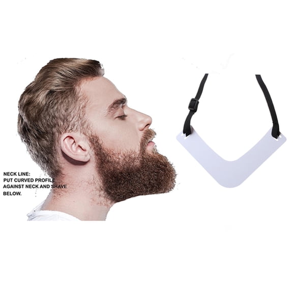 Neck & Beard Shaping Tool, White, 1 Pcthe Neckline Beard Shaping Template Beard Tool Lineup Beard Shaper, Easter Mother'S Day Gift Makeup Organizers