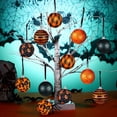 thumbnail image 6 of 12 Pieces  Day Ball Ornament,Glitter Black  Tree Ornament , Sequin Ball for Autumn Thanksgiving Birthday Party Hanging Decor, 6 of 8
