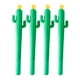 thumbnail image 1 of pstuiky 4 bolígrafos con forma de cactus de 0,5 mm con tinta de gel negra para una escritura cómoda. Ideales para material escolar, oficina y hogar. 12 ml., 1 of 7
