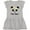 AC-Heather Grey, variant on Inktastic 2nd Birthday Panda Face 2 Year Old Girl Girls Toddler Dress