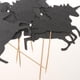 thumbnail image 5 of Paquete de 6 adornos para tarta de de papel con , shower, cumpleaños, para Negro BLESIY Topper de la magdalena del unicornio del brillo, 5 of 8