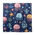 thumbnail image 2 of Yayeee Shower Curtain with Hooks 72"x72" Waterproof Fabric Bathroom Hanging Decor, Yellow Jellyfish, 2 of 5