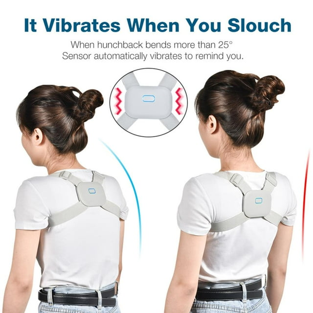 Adjustable Smart Intelligent Posture Corrector Vibration Reminder Upper Spine Back Brace Clavicle Support