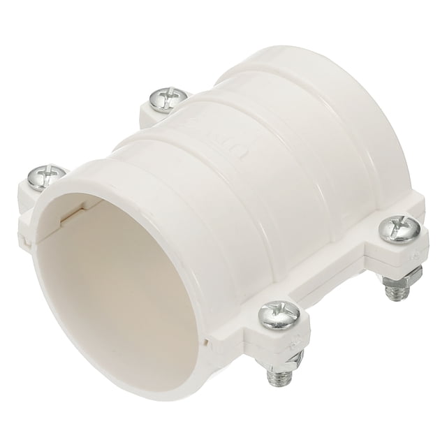 Abrazadera de reparación de tuberías de agua Uxcell para sellar y reparar tuberías de plástico de 2"