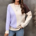 thumbnail image 4 of Vedolay Sweaters Women's Causal Long Sleeve V Neck Lightweight Corchet Pullover Sweater,B S, 4 of 5