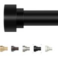 thumbnail image 1 of AIR-HEI! DEAR Black Curtain Rods 72 to 144 Inch(6-12FT),1 Inch Long Curtain Rod,Adjustable Heavy Duty Curtain Rods,Modern Decorative Drapery Rods,Telescoping Window Single Curtain Rod 36-150",Matte B, 1 of 4