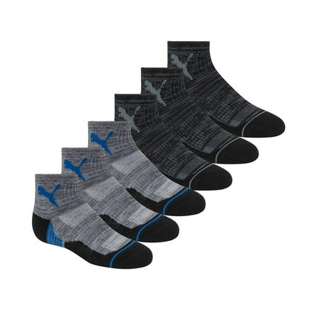 PUMA Little Boys' Socks and Underwear Packs, Grey/Blue, 5-6.5 | Walmart ...