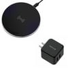10W Fast Charge Wireless Charger Slim Charging Pad w 30W Adaptive Fast 2-Port Travel Home Wall AC USB Charger Q1P for iPhone XS Max XR X 8 PLUS - ASUS Google Nexus 7 - Blackberry Z30