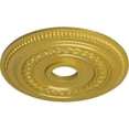 thumbnail image 3 of Ekena Millwork 18"OD x 3 3/8"ID x 7/8"P Oldham Ceiling Medallion (Fits Canopies up to 8 5/8"), Hand-Painted Rich Gold, 3 of 6
