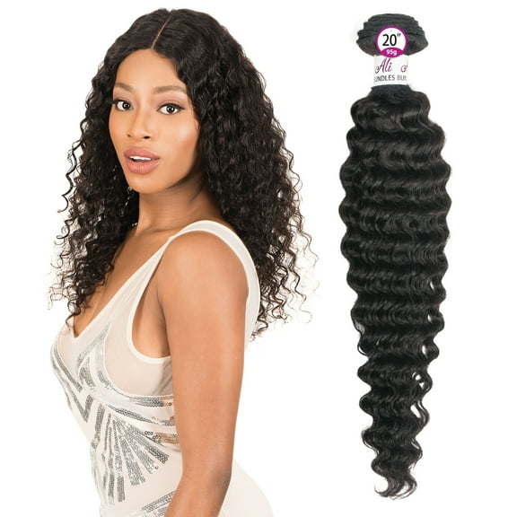Chade Ali 7A Single Bundle 100% Remi Human Hair Extension Pineapple Wave 10" Unprocessed Virgin Remy (Natural Black)