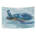 thumbnail image 5 of Wobogo Blue Sea Turtle Tapestry 90x60in Home Living Room Bedroom Wall Hanging Ornaments, 5 of 10