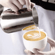 thumbnail image 2 of Leche Café Latte Nave Taza Jarra Para Espumar Cocina 600ml Plata, 2 of 5