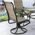 thumbnail image 6 of Amopatio Patio Swivel Chairs Set of 2, High Back Outdoor Dining Chair with Padded Textilene for Lawn Garden Backyard, 6 of 8
