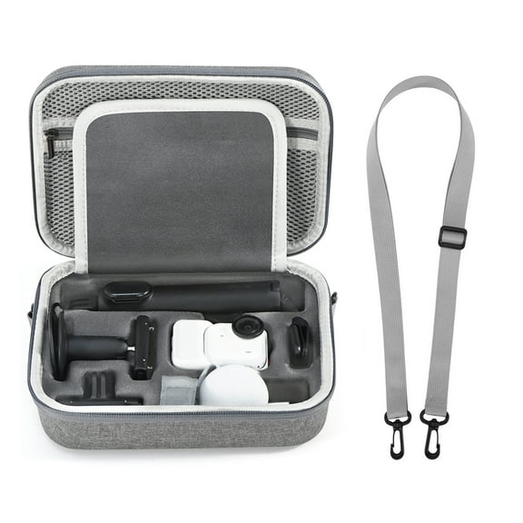 Carrying Case for Insta360 Go Ultra Camera Creator Bundle, Large Capacity Storage Bag Portable Travel Organizer Protective Cover with Shoulder Strap