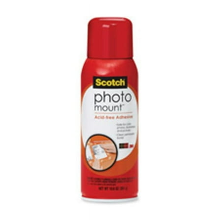 3M MMM6094 Adhesive Mount Spray- F- Photos Aerosol- 10.25 oz- Clear